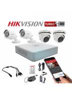 HIKVISION DVR SIN DISCO DVR CON 4 CAMARAS EXTERIOR SIN DISCO