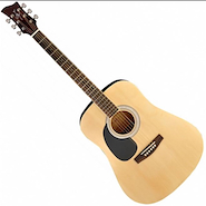 JAY TURSER JJ45-N Guitarra acustica Dreadnought, cuerpo basswood, diapasón de