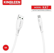 KINGLEEN K47 CABLE MICRO USB CARGA RAPIDA 5A 1MT + TRANSMISION