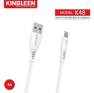 KINGLEEN K48 CABLE IPHONE CARGA RAPIDA 5A 1MT + TRANSMISION DATOS
