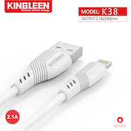 KINGLEEN K-38 CABLE IPHONE USB DE 1 MT 2.1 A