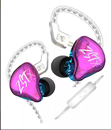 KZ ZSTXPK AURICULAR ZSTX color purple con microfono