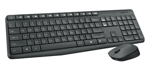 LOGITECH MK-235 COMBO DE TECLADO + MOUSE INALAMBRICO ( GREY )