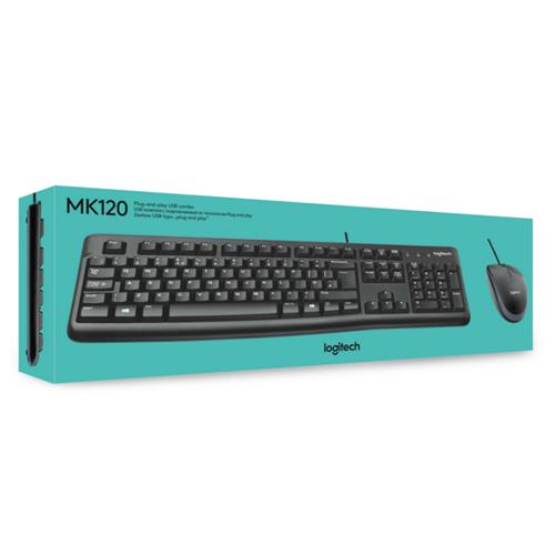 LOGITECH MK-120 COMBO DE TECLADO + MOUSE USB