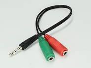 LUXELL L4230 CABLE ADAPTADOR DE 3,5 4P A 2 JACK 3,5