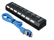 LUXELL USB-358 HUB DE 7 PUERTOS 3.0 ACTIVO