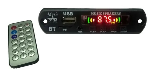 Módulo Reproductor Decodificador Bluetooth Mp3 Usb Radio