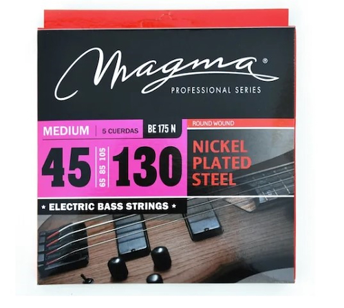 MAGMA BE175N Set String  Bajo-Elec Nickel P/Steel 045 5C M