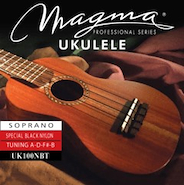 MAGMA UK100NBT ENCORDADO UKULELE Soprano N Black Tradit.