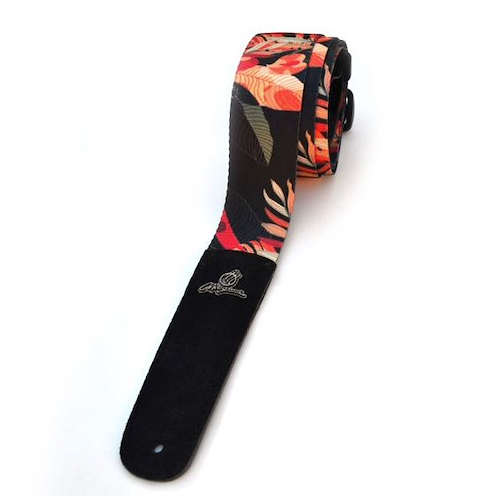 MAGMA 07MS03FO. Correa Magma polyester Flores Naranja con logo