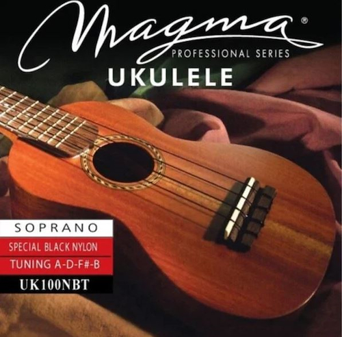 MAGMA UK100NBT ENCORDADO UKULELE Soprano N Black Tradit.