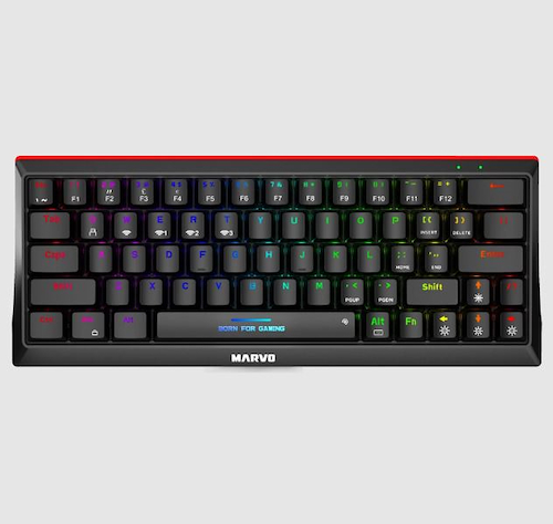 MARVO KG-962W TECLADO INALAMBRICO RGB 60%