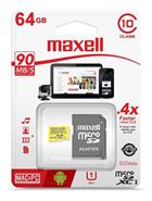 MAXELL MICRO-64GB MEMORIA MICRO SD 64GB C/ADAPTAD CLASE 10