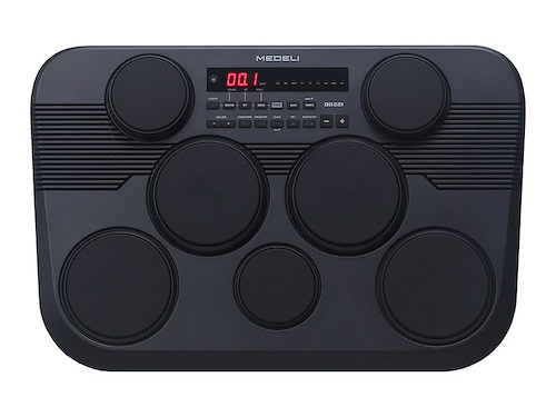 MEDELI DD-221 BATERIA ELECTRONICA( OCTAPAD )  CON 7 PADS SENSIBLE AL TACTO