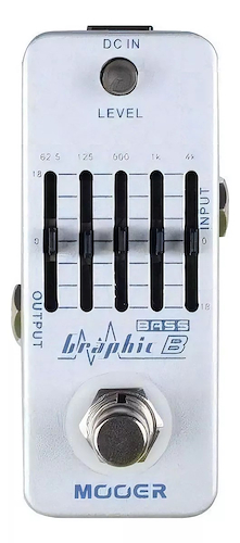 MOOER GRAPHIC B Micro Equalizador P/Bajo, A Pedal, 5 Band, ±18Db/Band, Level