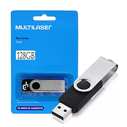 MULTILASER PD-591 PENDRIVE TWIST 128GB USB 2.0