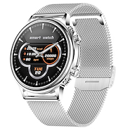 NOGA SW-08 PLATEADO RELOJ SMARTWATCH malla plateada