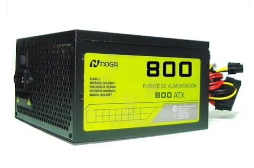 NOGA ATX-800NB FUENTE ATX 800 WATTS 1 COOLER