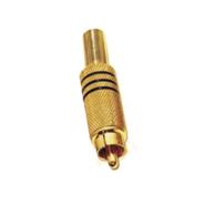 Nippon America RCA-7 FICHA RCA MACHO GOLD METAL PARA CABLE 6 Y 7 MM