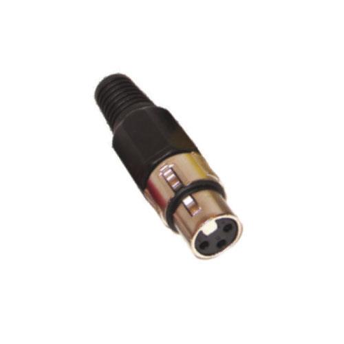 Nippon America JA-140 FICHA CANON HEMBRA 3 PATAS TIPO NEUTRIK ( COLORES )