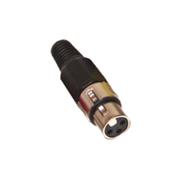 Nippon America JA-140 FICHA CANON HEMBRA 3 PATAS TIPO NEUTRIK ( COLORES )
