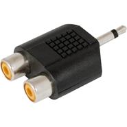 Nippon America AU8 ADAPTADOR MACHO 3,5 MONO / 2 HEMBRA RCA