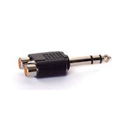 Nippon America AU5 ADAPTADOR 6,5 STEREO / 2 HEMBRA RCA