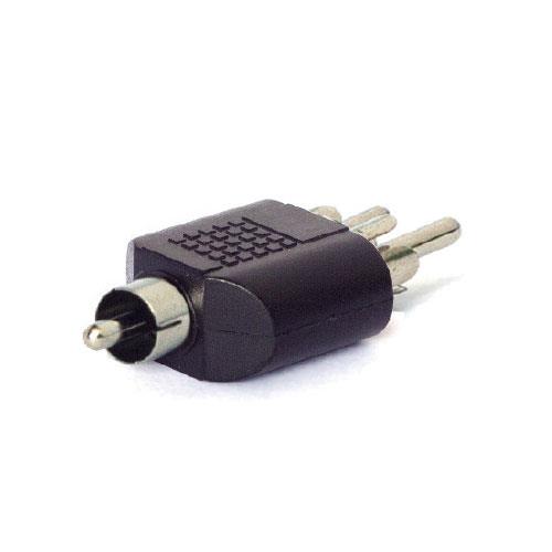 Nippon America AU51 ADAPTADOR MACHO RCA / 2 MACHO RCA