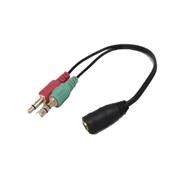 Nippon America RCF-001 CABLE HEMBRA 3.5 4 POLOS A 2 3.5 STEREO MIC Y AUDIO