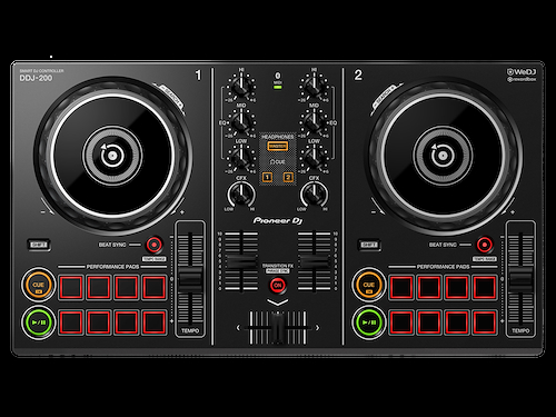 PIONEER DDJ-200 Controlador | DJ | 2 Chs | USB X 1 | ctrol de platos 2 | Blu