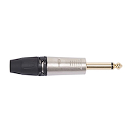 PROEL DHJ63MNK Ficha jack mono Ø 6.3mm, con cuerpo ergonómico y resistente