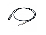 PROEL BULK220LU3 Cable canon macho-plug 6.3mm Mono, carcasa de metal. 3 m