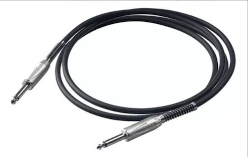 PROEL BULK100LU6 Cable de ins, plug-plug PROEL 6.3mm Mono, carcasa de metal n