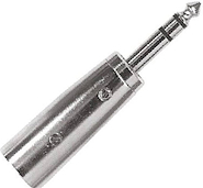 PROEL AT305 Adaptador metálico profesional: conector XLR macho de 3 polo