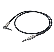 PROEL BULK120LU3 Cable de ins, plug-plug90° PROEL 6.3mm Mono, carcasa de meta