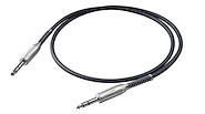PROEL BULK140LU2 Cable de ins, plug-plug PROEL 6.3mm STEREO, carcasa de metal