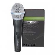 ROSS PA KTV-5.3 Micrófono Vocal Metálico. Dinámico Cardioide. 60hz-17kHz. C