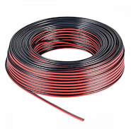 ROSS PA RRO-M210-100M Rollo de Cable para Bafle | Rojo - Negro | 2x1.0mm | Conduct