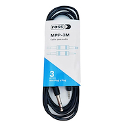 ROSS PA MPP-3M Cable Mini Plug 3.5mm a Plug Stereo 6.5mm | Metalico | 3MTS