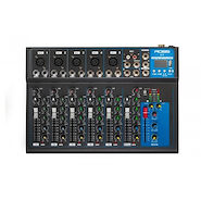 ROSS PA F-7 Mixer | 8 canales | 5 XLR/TRS + 2 TRS + Bluetooth | Reproduc