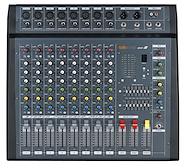 ROSS PA DX-8 Mixer potenciada | 8 canales | 8 XLR/TRS | 300+300w | 2 EQ g
