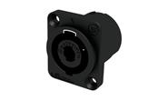 SEETRONIC SL4MP Conector Speakon 4 contactos macho p/ chasis (Cuadrado)
