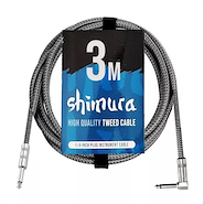 SHIMURA CABLES CGBA-3 Cable PLUG-PLUG 3 MTS TEXTIL OFC PLUG ANGULAR - PLUG MONO