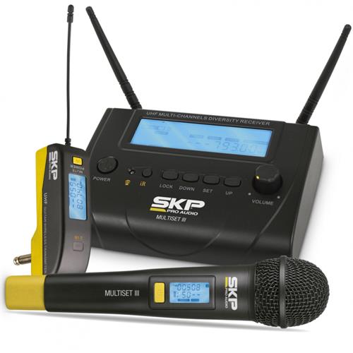 SKP MULTISET-III MICROFONO INALAMBRICO DE MANO + SET GUIT UHF