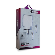 SOUL CVQ-PDLIFC CARGADOR VIAJERO LIGHTNING FAST CHARGE + PD