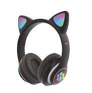 SOUL AUR-BTCAT AURICULAR VINCHA BLUETOOTH PARTY CAT LILA/NEGRO