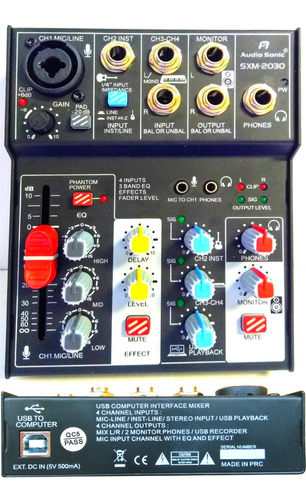 SOUND XTREME SXM-2030 CABEZAL 4 CH C/EFECTOS E INTERFAZ DE GRABACION