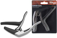 STAGG SCPXCUCR Capodastro Trigger Curvo Para Guit. Acústica Y Electrica Cro