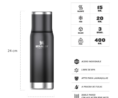 STANLEY ADVENTURE-500 TERMO ADVENTURE 500 ML CHARCOAL