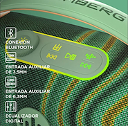 STROMBERG FORCE Parlante portátil Stromberg FORCE 80 W 2x8 Bluetooth verde